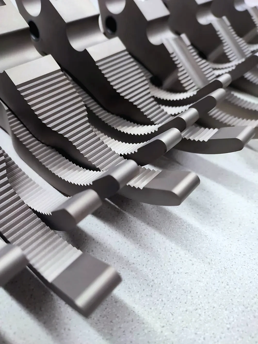 Toothed profile components cut by wire EDM